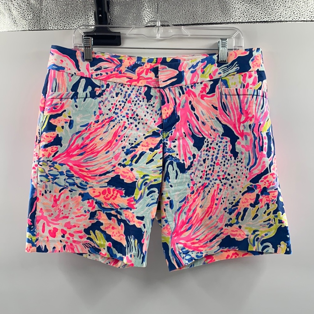 LILLY PULITZER GARDINIA SHORT INDIGO size 10
